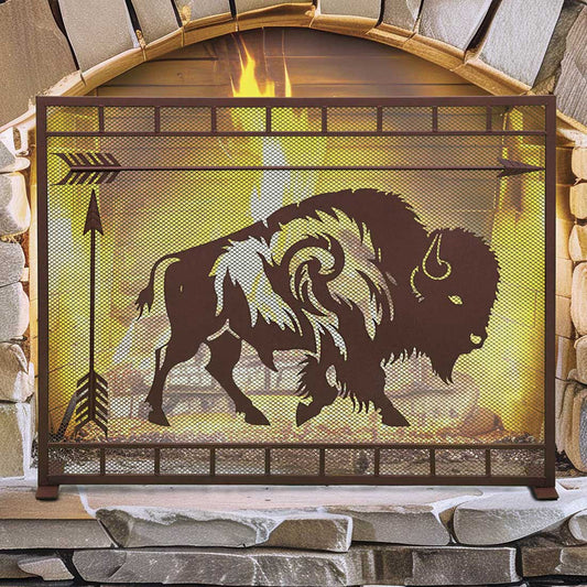 Buffalo Arrow Fireplace Screen Panel - SALE