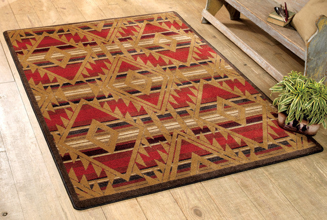 Southwest Rugs: 5 x 8 Santa Fe Spirit Rug | Lone Star Western Decor
