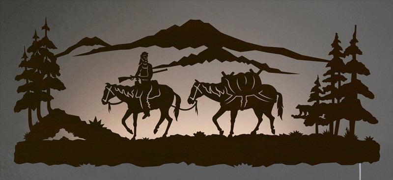 Pack Horse Back Lit Wall Art