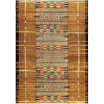 Tribal Stripes Gold Indoor/Outdoor Rug - 8 x 10