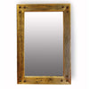 Reclaimed Wood Nailhead Mirror