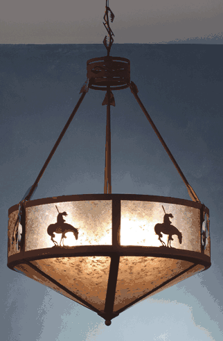 End of Trail Hanging Chandelier