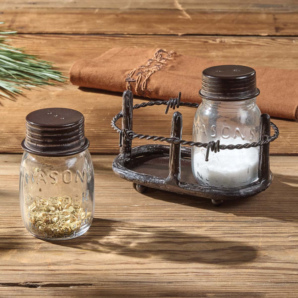 Barbed Wire Salt & Pepper Shaker Set