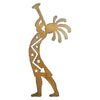 Kokopelli with Trumpet Left Facing Cutout Wall Art
