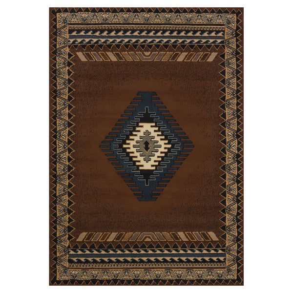 Tucson Brown Rug - 4 x 5 - OUT OF STOCK UNTIL 09/01/2026