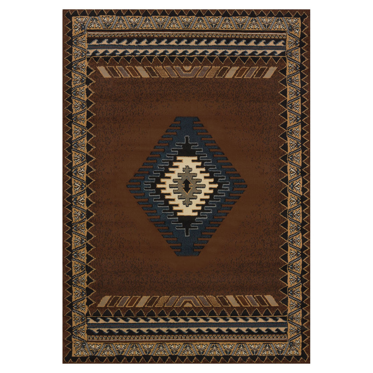 Tucson Brown Rug - 4 x 5 - OUT OF STOCK UNTIL 09/01/2026