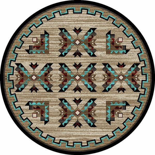 Mojave Arrows Rug - 8 Ft. Round