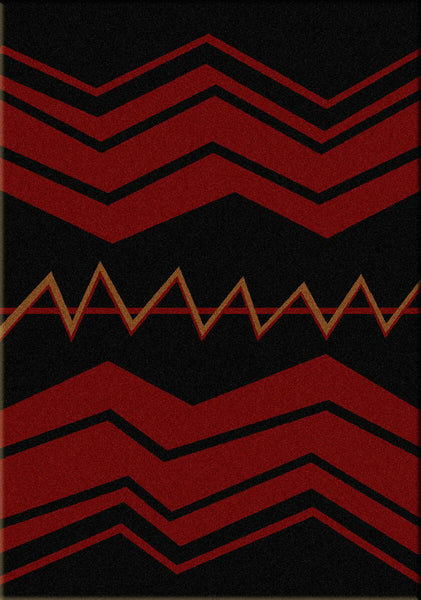 War Path Black Rug - 3 x 4