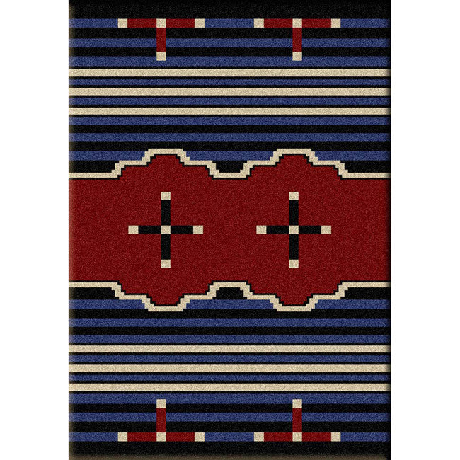Big Chief Blue Rug - 3 x 4