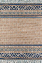 Frontier Blue Western Rug - 6 x 9
