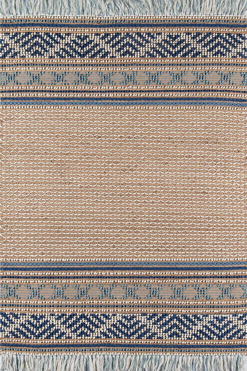 Frontier Blue Western Rug - 6 x 9