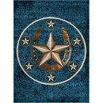 Lonestar Ranch Denim Blue Rug - 2 x 3