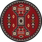 Firestorm Southwestern Rug - 8 Ft. Round
