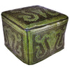 Green Colonial Large Ottoman
