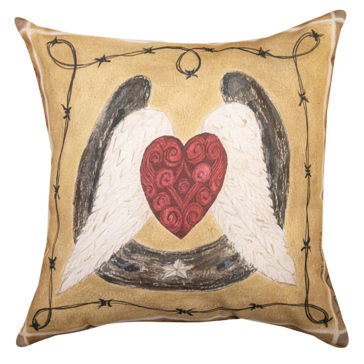Wings of the Heart Pillow