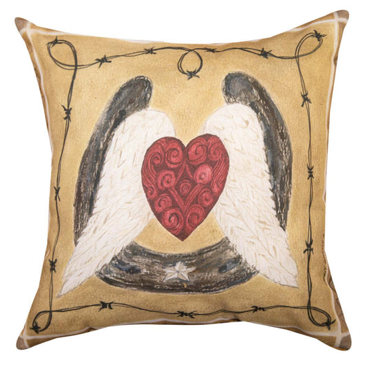 Wings of the Heart Pillow