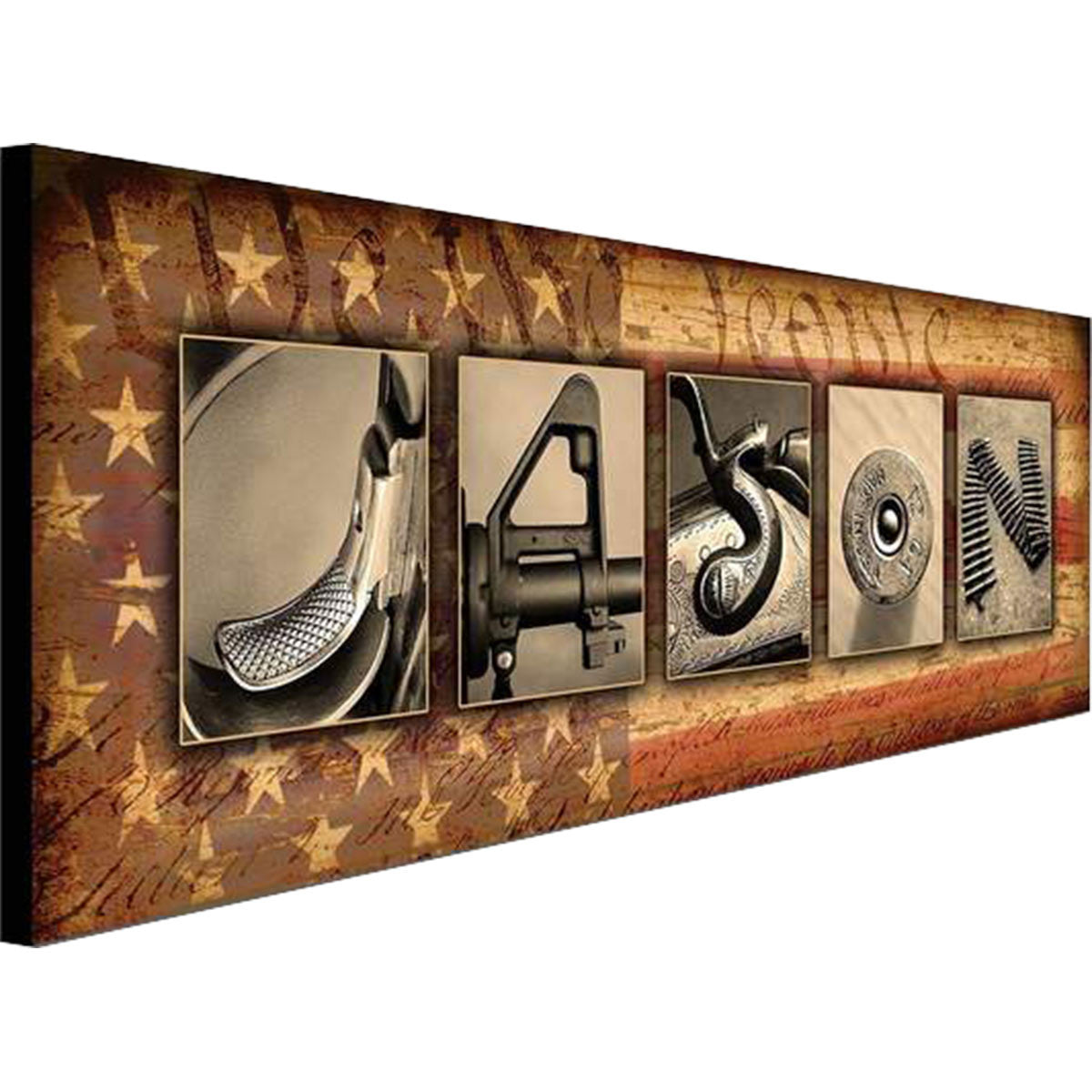 Gunslinger Personalized Stretched Canvas - Small