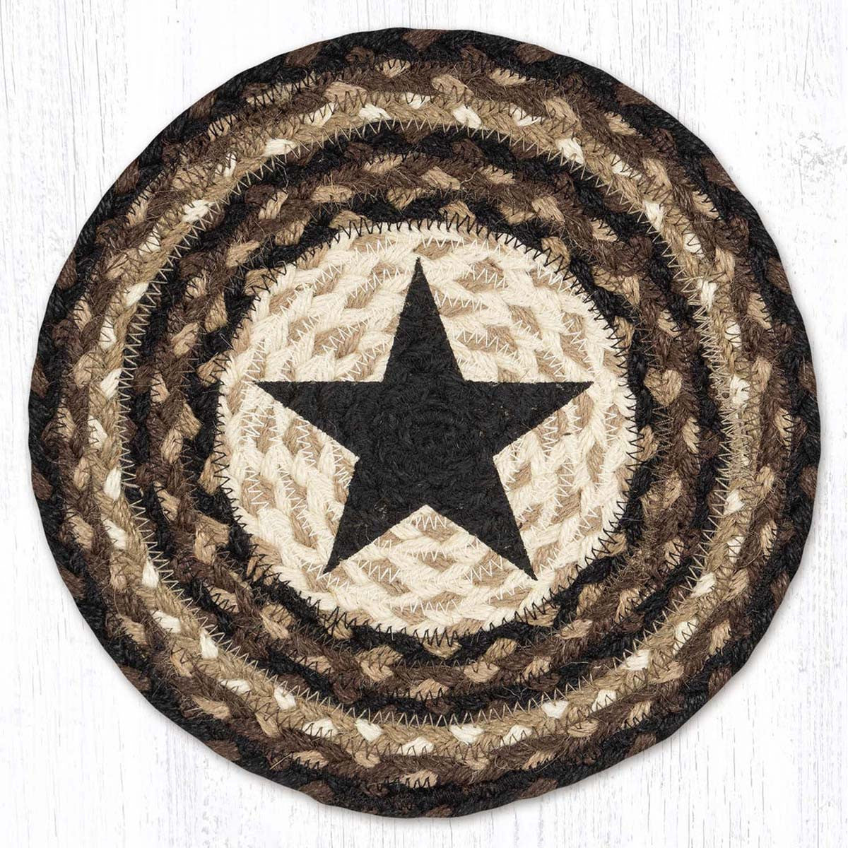 Midnight Sky Round Braided Trivets - Set of 3