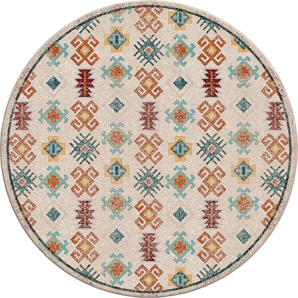 Tribal Journey Rug - 8 Ft. Round