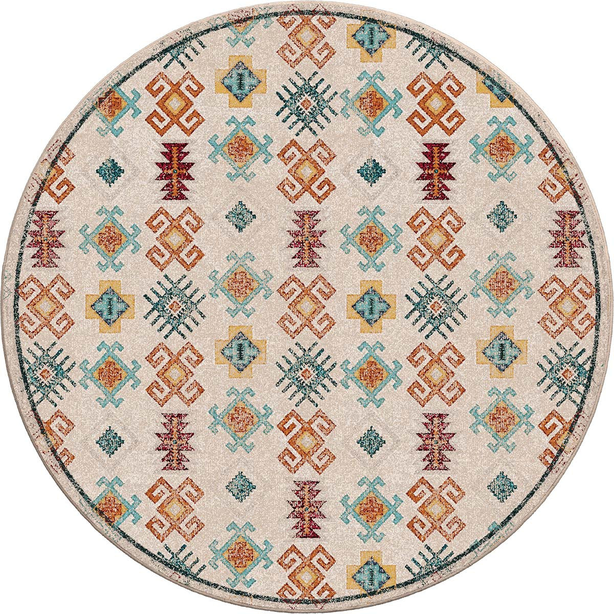Tribal Journey Rug - 8 Ft. Round