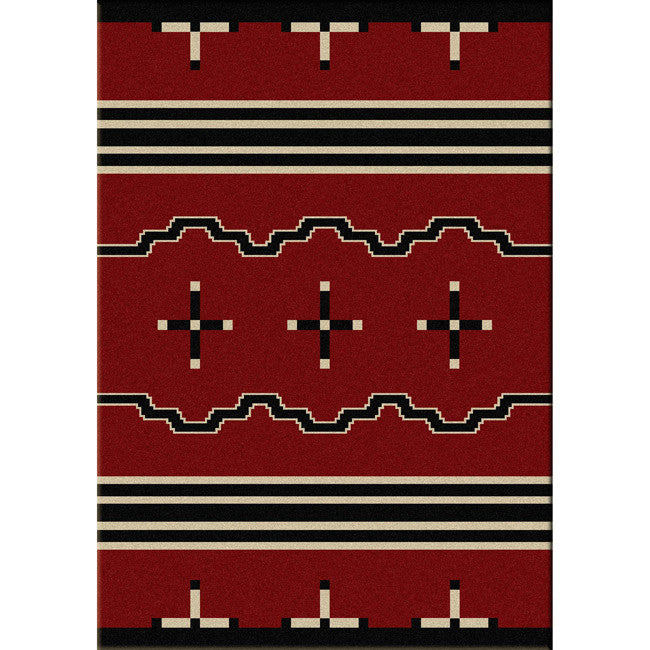 Big Chief Red Rug - 4 x 6