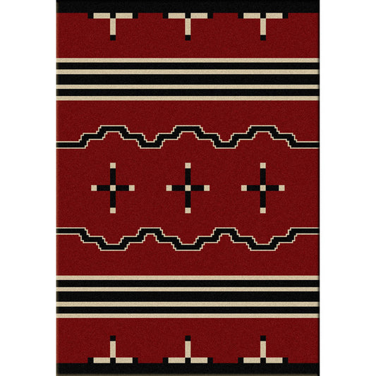 Big Chief Red Rug - 4 x 6