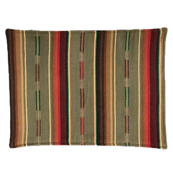 Riata Rose Stripe Fabric Placemats - Set of 4