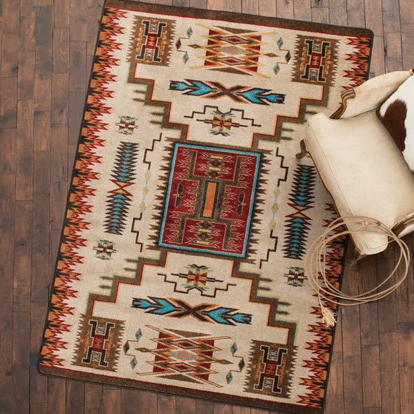Vision Catcher Rust Rug - 8 Ft. Round | Lone Star Western Decor
