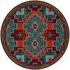Fire Dancers Rug - 8 Ft. Round
