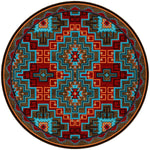 Fire Dancers Rug - 8 Ft. Round