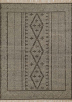 Southwest Charm Tan Fringed Rug - 8 x 10