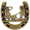 Roping Cowboys in Horseshoe Knobs - Set of 2