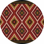 Traditions Rust Rug - 8 Ft. Round