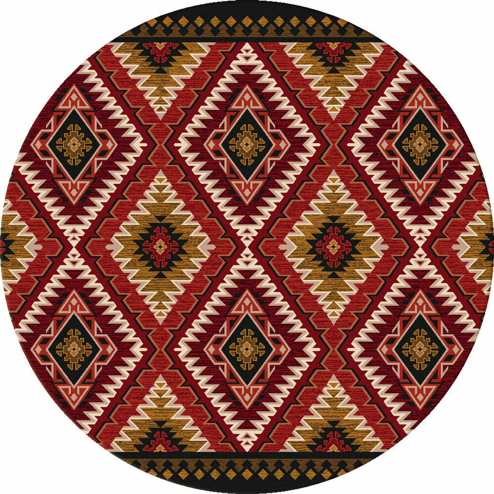Traditions Rust Rug - 8 Ft. Round