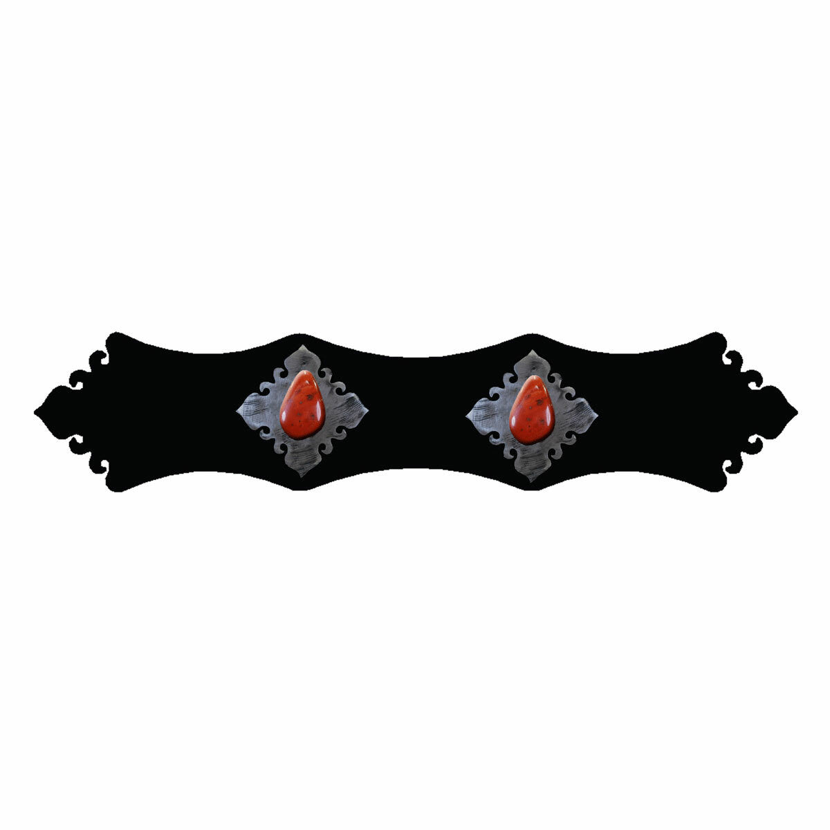 Red Jasper Stone Rug Rail - 18 Inch