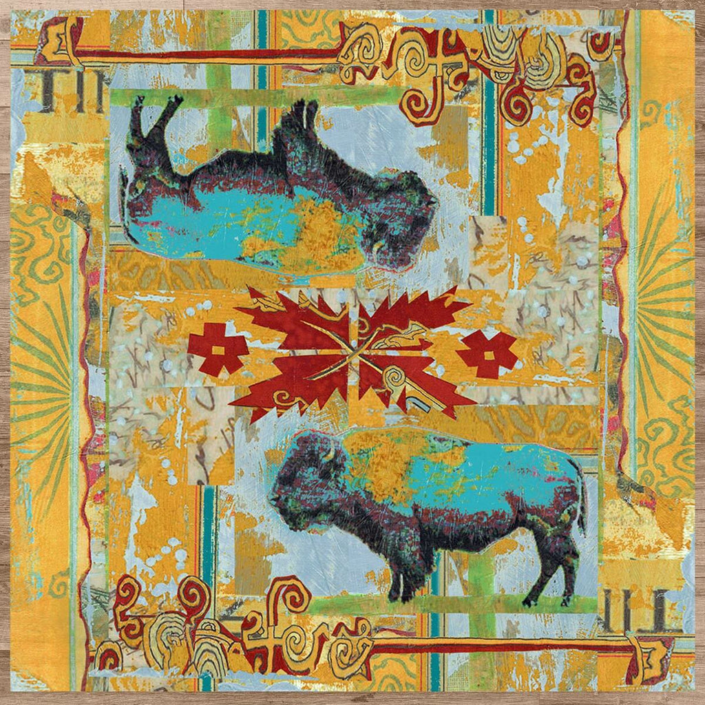 Golden Buffalo Rug - 8 Ft. Square