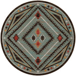 Dream Weaver Turquoise Rug - 8 Ft. Round
