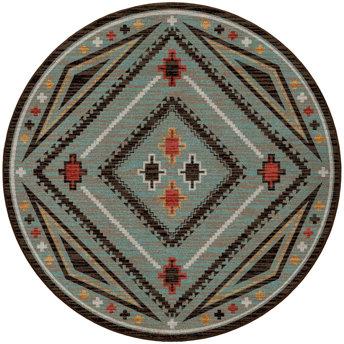 Dream Weaver Turquoise Rug - 8 Ft. Round