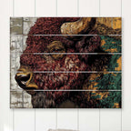 Frontier Bison Pallet Sign