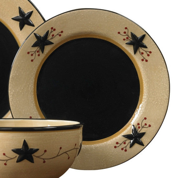 Country Living Stars Salad Plates - Set of 4