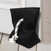 Cowhide Black Door Wedge