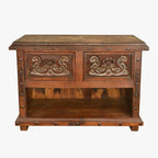 Canyon Carved Marble Top Buffet