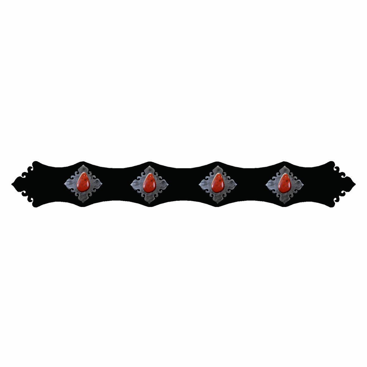 Red Jasper Stone Rug Rail - 48 Inch | Lone Star Western Decor