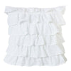 Tiered Ruffled Eyelet Pillow
