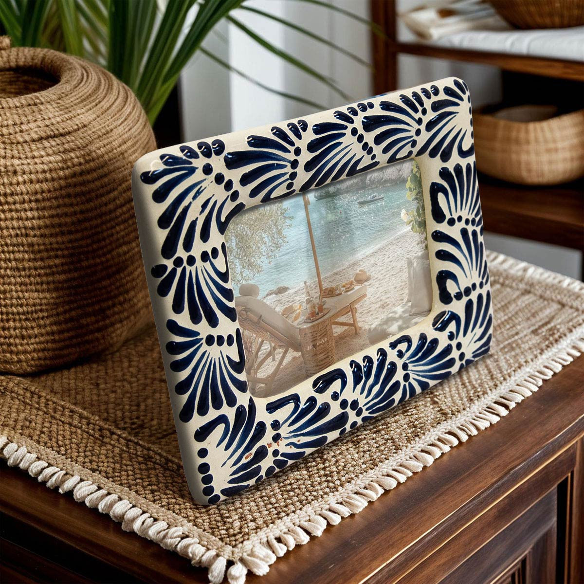 Veracruz Talavera Photo Frame