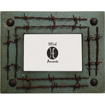 Ranch Hand Barbed Wire 4 x 6 Photo Frame - Turquoise