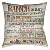 Ranch Commandments Pillow