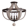 Harper 3 Light Semi Flush Fixture