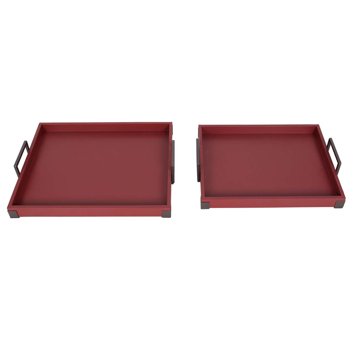 Red Riviera Trays - Set of 2