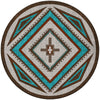Southwest Nights Turquoise Rug - 8 Ft. Round